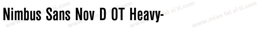 Nimbus Sans Nov D OT Heavy字体转换